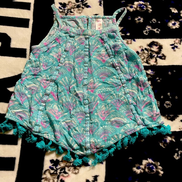 Justice Blue bling tank top - Picture 1 of 4